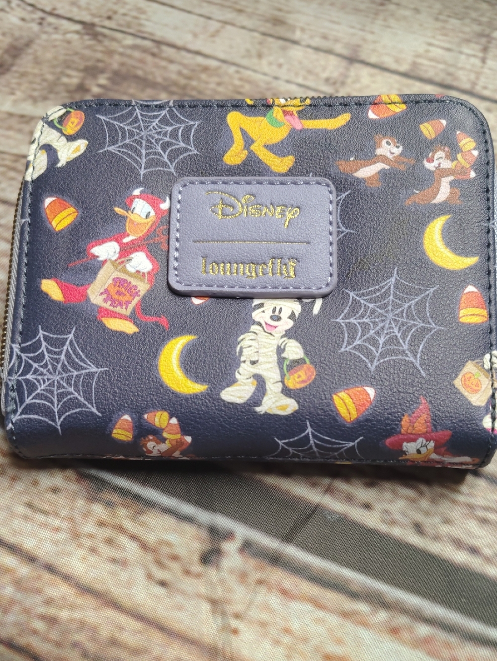Disney x Loungefly Halloween Compact Wallet - Navy